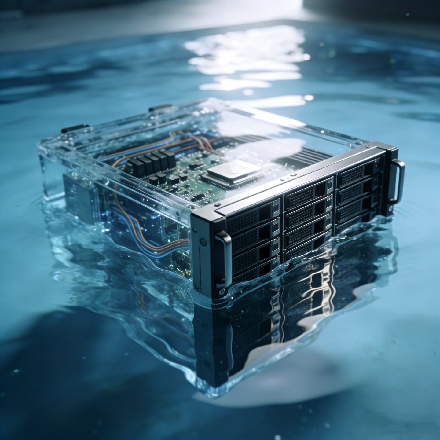 主机/服务器只泡着就能降温了吗？只需要泡在冷却液里就行了吗？   